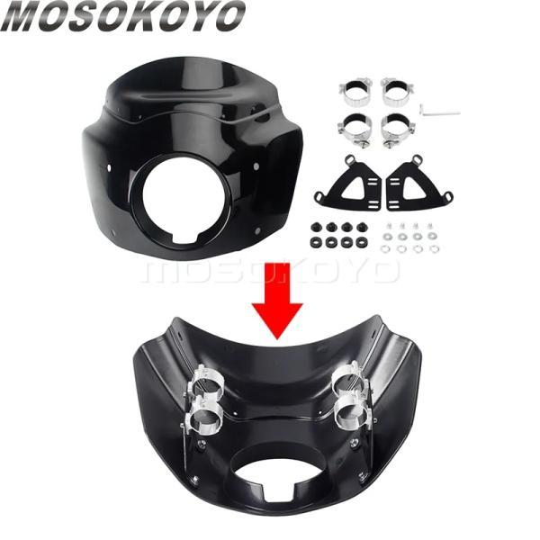 並行輸入品 ハーレーダビッドソン 11 12 15 " ヘッドライト カバー 風防スクリーン 保護装 グライド fxd fxdc fxdse cvo_4