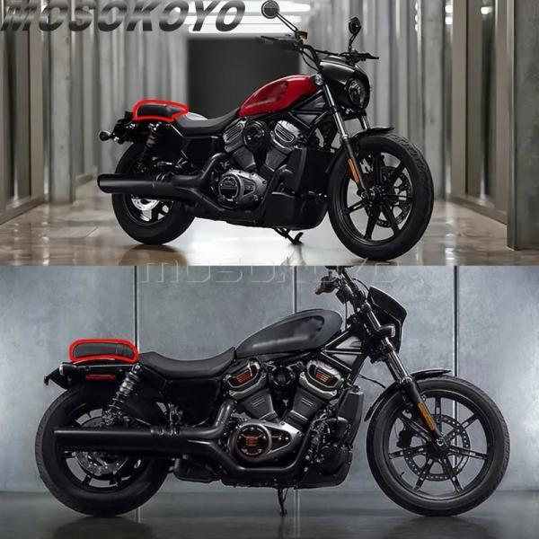 並行輸入品 ハーレーダビッドソン ナイトスター975 RH975 2022 RH975レザーシートカバークッション用テールパッセンジャークッションフェンダーピリオンパの画像