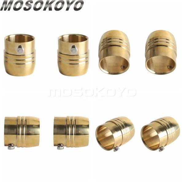 並行輸入品 ハーレーダビッドソン 真鍮 1-7/8 2 \"マフラー先端端 ツーリングロードキングチョッパーカフェレーサーマフラーパイプエンドキャップカバー用"_5