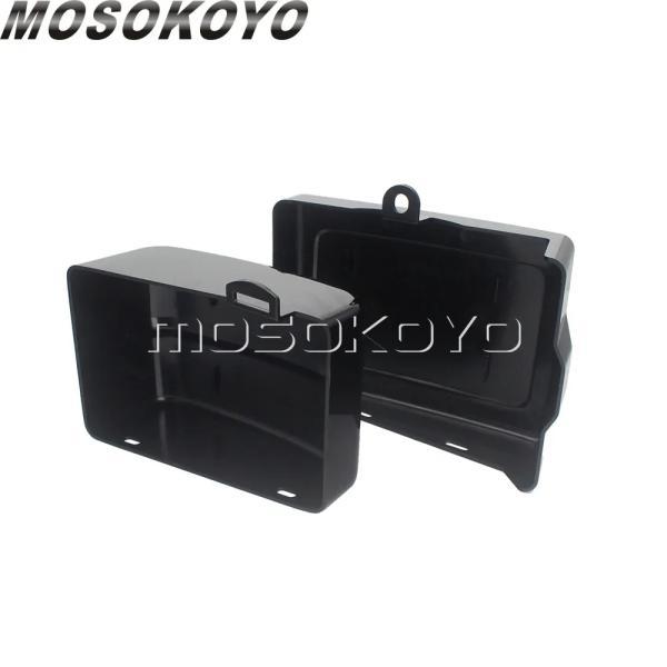 並行輸入品 ハーレーダビッドソン ダイナストリートファットボブFXDB FXDF FXDL FXDLS 2012-2017スイッチバックFLD用2PCSバッテリーカバー左+右保護ガード_8