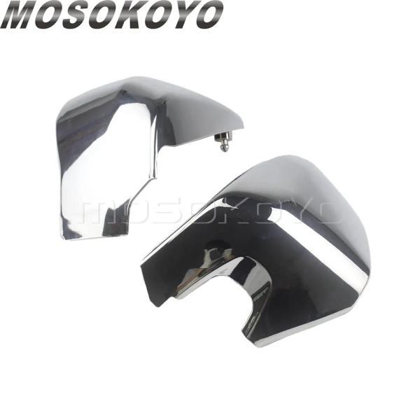 並行輸入品 ホンダシャドウエアロ VT400 VT750 VT 400 750 バイク 2004-2011 クロム MOTO 左右側バッテリーカバーの画像