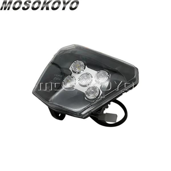 並行輸入品 エンデューロ E8 LEDヘッドライトDRL ハイ/ロービームランニングライト EXC-F EXC XCF XC-W用 シックスデイズTPI SMCRフロントヘッドランプ