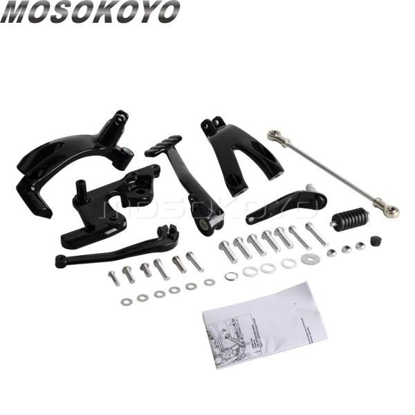 並行輸入品 ハーレーソフテイルストリートボブローライダースタンダードFXLR FXBB FXST 2018-2021用バイクアルミフォワードコントロールキットフットペグレ_2