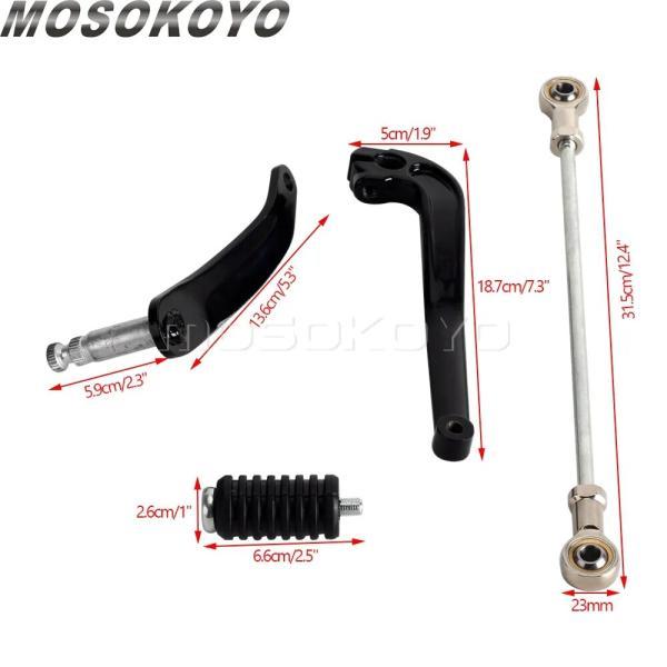並行輸入品 ハーレーソフテイルストリートボブローライダースタンダードFXLR FXBB FXST 2018-2021用バイクアルミフォワードコントロールキットフットペグレ_4
