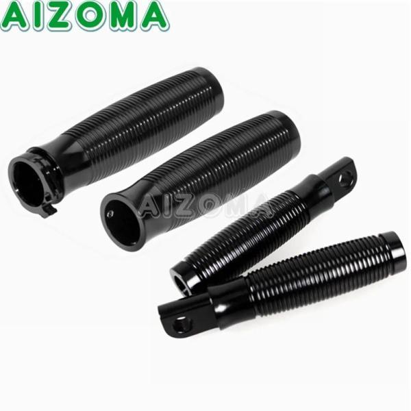 並行輸入品 汎用 レトロ バイク フットレスト 直径25mm ハーレー ホンダ スズキ ヤマハ カワサキ クルーザー用の画像