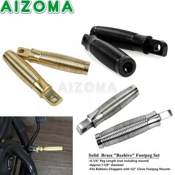 並行輸入品 汎用 レトロ バイク フットレスト 直径25mm ハーレー ホンダ スズキ ヤマハ カワサキ クルーザー用の画像