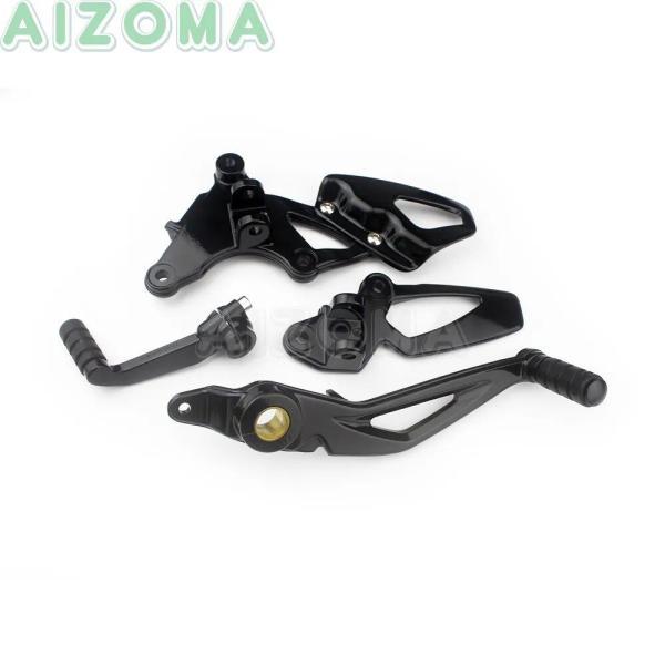 並行輸入品 BMW r 9t r9t用 調整可能なフットブレーキキット フットレスト ギアコントローラー 2014-2018用 黒いフットブレーキの画像