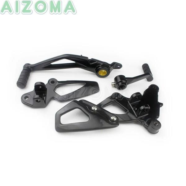 並行輸入品 BMW r 9t r9t用 調整可能なフットブレーキキット フットレスト ギアコントローラー 2014-2018用 黒いフットブレーキの画像