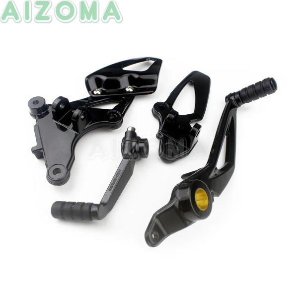 並行輸入品 BMW r 9t r9t用 調整可能なフットブレーキキット フットレスト ギアコントローラー 2014-2018用 黒いフットブレーキの画像