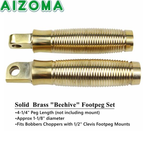 並行輸入品 ハーレー 真ちゅう製1 \"25mmハンドルバーグリップモーターサイクルフットレストフットペグ デナソフテイルツーリングスポーツスターxl 883の画像