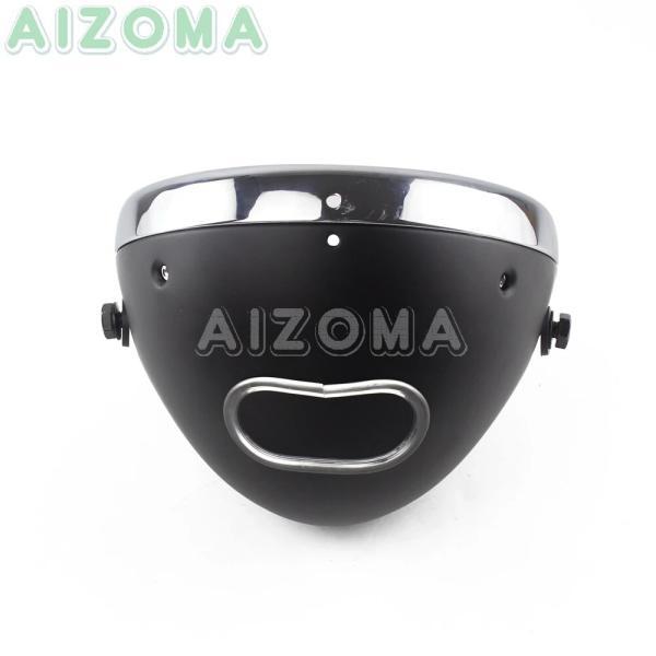 並行輸入品 汎用 バイク7インチledヘッドライトハウジングヘッドランプバケットシェルヤマハ スズキ ホンダGL1800P GS750C CB650の画像