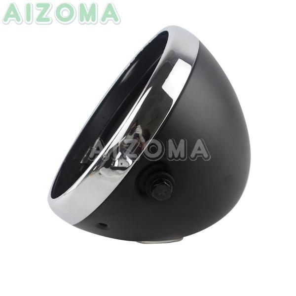 並行輸入品 汎用 バイク7インチledヘッドライトハウジングヘッドランプバケットシェルヤマハ スズキ ホンダGL1800P GS750C CB650の画像