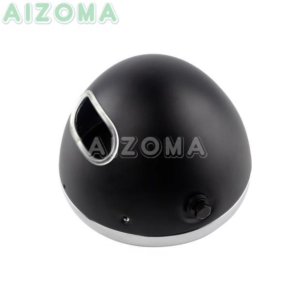 並行輸入品 汎用 バイク7インチledヘッドライトハウジングヘッドランプバケットシェルヤマハ スズキ ホンダGL1800P GS750C CB650の画像
