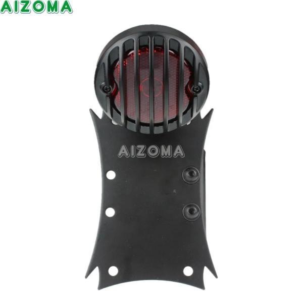 並行輸入品 バイクサイドアクスルマウント 黒ライセンスプレートホルダー ランニングブレーキライト ハーレー ホンダ ヤマハ カフェレーサー用_1