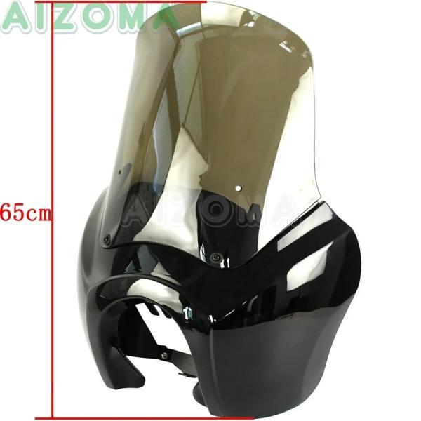 並行輸入品 バイク バイクフロントフェアリング 取り付けキット付きウインドブレーカー スーパーグライドロー ローライダー fxd 1987-2017_3