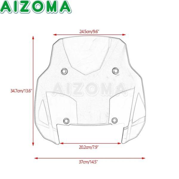 並行輸入品 フロントガラス用11インチクリアデフレクター ハーレーパンアメリカ用保護 1250 1250 s 2021 2022の画像