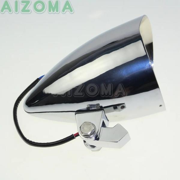 並行輸入品 ハーレースポーツスター用クロームヘッドライト カスタムヘッドランプモト h4 12v 55 w 60w 48 883 1200 スーパーローバルブ-8 セブンティ-2の画像