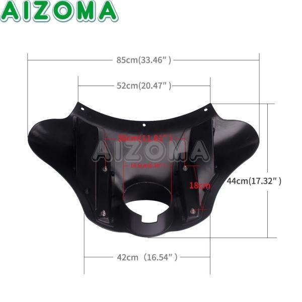 並行輸入品 バイクフロントバットウィングトップアッパーカウルカウルシェルケースハーレーダイナスポーツスターfortyeightストリート750ファットボブヘッ_5