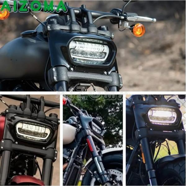 並行輸入品 防水LEDヘッドランプ9.8インチ バイク バイクヘッドライト ハイ/ロビーム レーシングスポットライト Dyna Fxdf 2008-2017_1