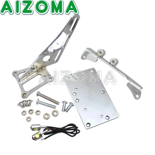 並行輸入品 バイク led テールライトサイドマウントナンバーブラケットホルダーハーレースポーツスター 883 1200 xl 2004-2017 カスタムの画像