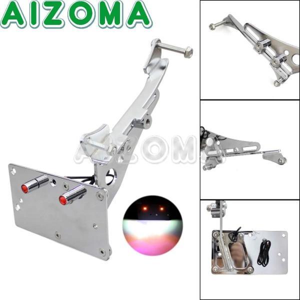 並行輸入品 バイク led テールライトサイドマウントナンバーブラケットホルダーハーレースポーツスター 883 1200 xl 2004-2017 カスタムの画像