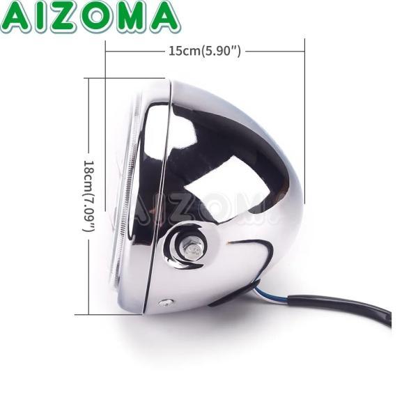 並行輸入品 汎用 レトロヘッドライト ハイビーム ロービーム ハーレー ホンダcg125 gn125 cb cl ヤマハ カワサキスカフェレーサー用_4