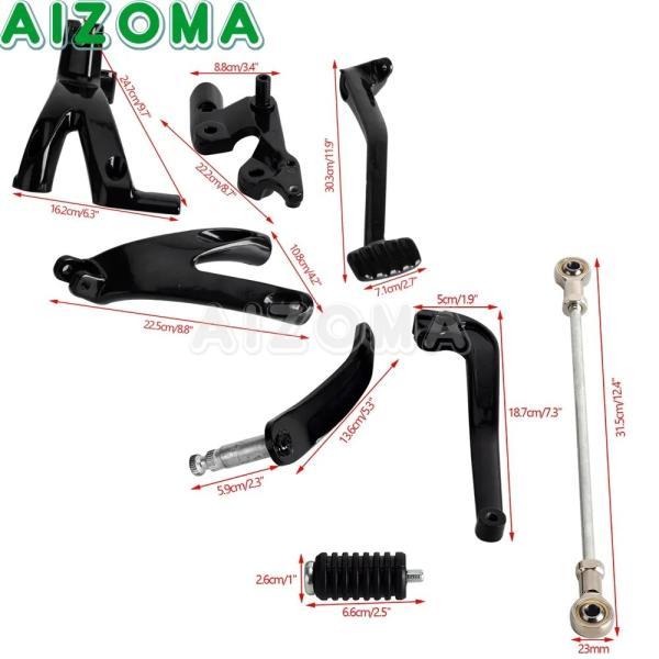 並行輸入品 バイクフットペグペダル ハーレー ソフテイルローライダー fxlr ストリートbfxbb 標準 fxst 2018-2021の画像