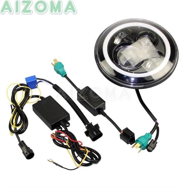 並行輸入品 Suzuki m109用7インチLEDヘッドライト ハーレー dyna fxd Touring electra glide カスタムメイド e8/ドット 承認ヘッドライト_1