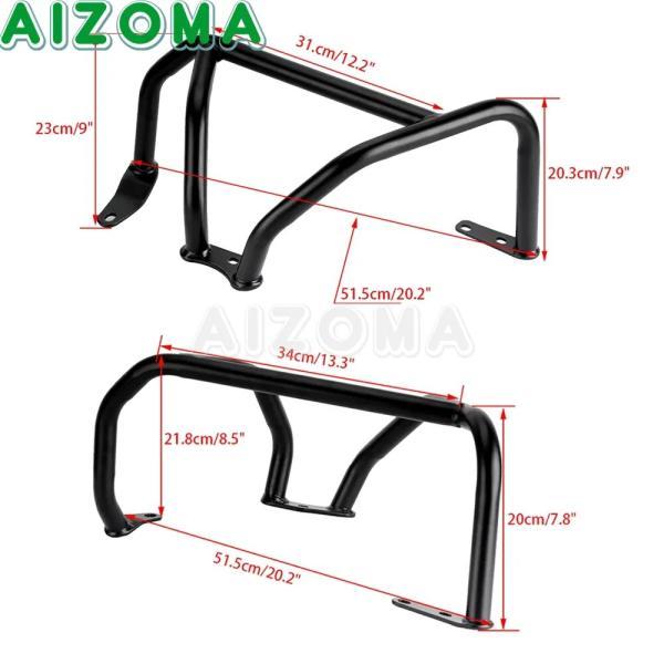 並行輸入品 スチールバイク バイクエンジンプロテクター ホンダgoldwing 1800 gl1800f6b f6c用ホールバー保護 ツートントケージ