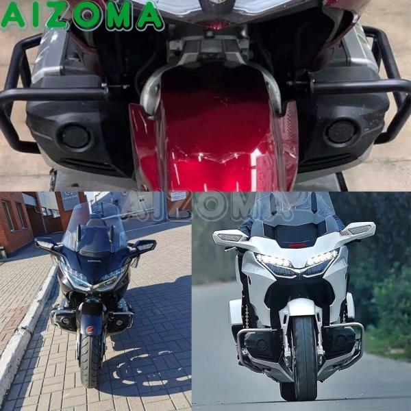 並行輸入品 スチールバイク バイクエンジンプロテクター ホンダgoldwing 1800 gl1800f6b f6c用ホールバー保護 ツートントケージ