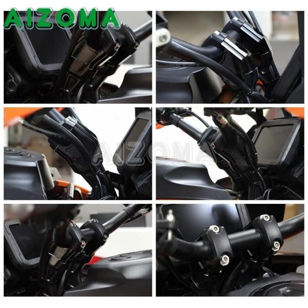 並行輸入品 ハーレーパンアメリカ1250 ra1250 s ra1250s 2021-2022用プーリーハンドルバークリスサー オフセット面アダプター付きマウントクランプ付きの画像