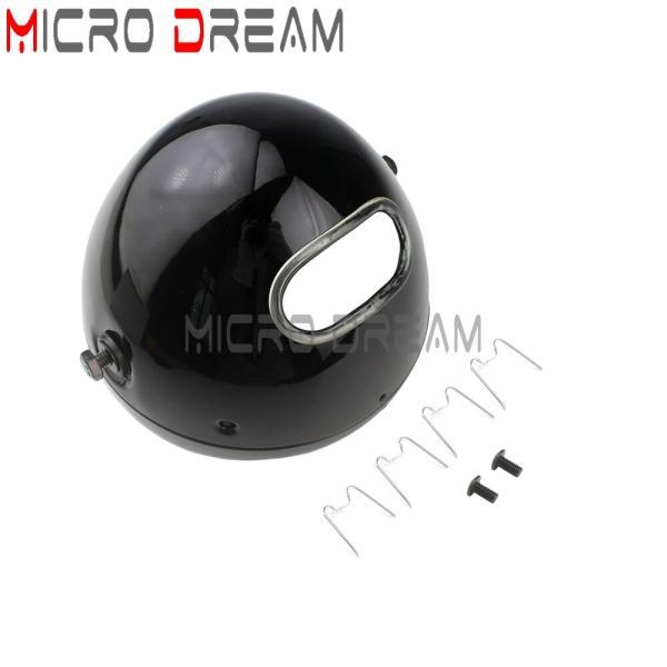 並行輸入品 バイク ヘッドライト用LEDライトリング クローリーカフェ用クロームトリム付きライトリング カワサキホンダ用7インチの画像