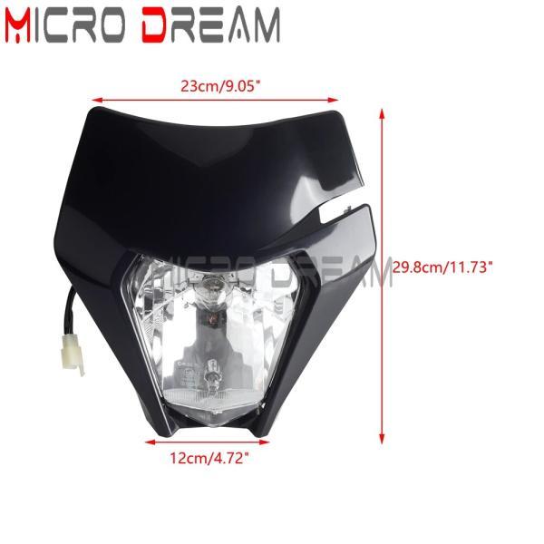 並行輸入品 E-mark LEDヘッドランプ ハイ/ロビーム エンジェル 目 お茶 スズキ ヤマハ ピットバイク モトクロス用汎用ヘッドライトの画像