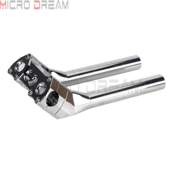 並行輸入品 ハーレーディナストリートボブソフテリーハンドバー用10インチ 1 ''プルバックオートアウェイトリザーバイク バイクハンドバーアルマイトブラッ_5