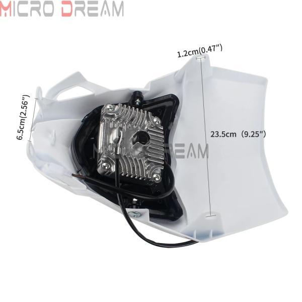 ブランド登録なし - 並行輸入品 エンデューロled自動二輪車 自動二輪車前照灯 ダブル運動競技前照灯 ヤマハwr250 wr450 wr wrf ttr TT-R yz YZ-F 85-450