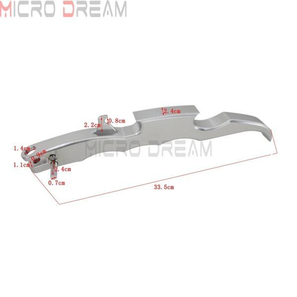 並行輸入品 バイク cncアルミキックスタンドスズキブルバードM109R 2006-2014シルバーサイド足ホルダーサポート_5