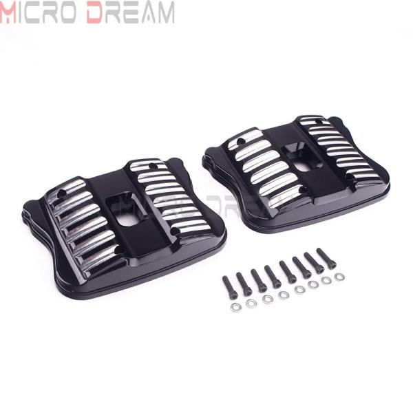 並行輸入品 ハーレースポーツスターxl883xl1200アイアンxl883nカスタムナイトスター04-17用ネジ付きバイク バイクブラックアクセントxlロッカーボックスト_1