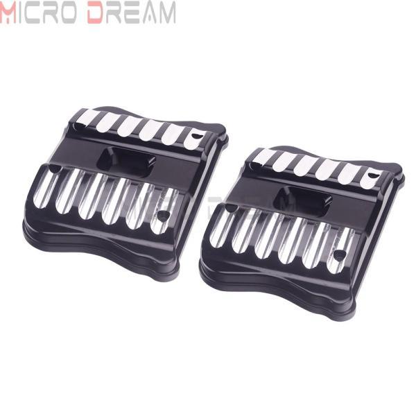 並行輸入品 ハーレースポーツスターxl883xl1200アイアンxl883nカスタムナイトスター04-17用ネジ付きバイク バイクブラックアクセントxlロッカーボックスト_5