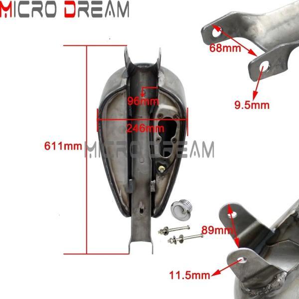 並行輸入品 レトロバイク 燃料タンク2.4ガロン ハーレースポーツスターxl 72 883 1200 42 カスタムロードスター スーパーロー07-21用キャップ付き_5