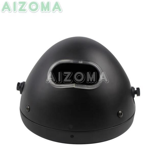 並行輸入品 ハーレーダビッドソン マットブラックLEDヘッドライト sportster sofail dyna カスタムメイド 7インチ用の画像