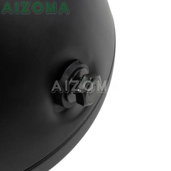並行輸入品 ハーレーダビッドソン マットブラックLEDヘッドライト sportster sofail dyna カスタムメイド 7インチ用の画像