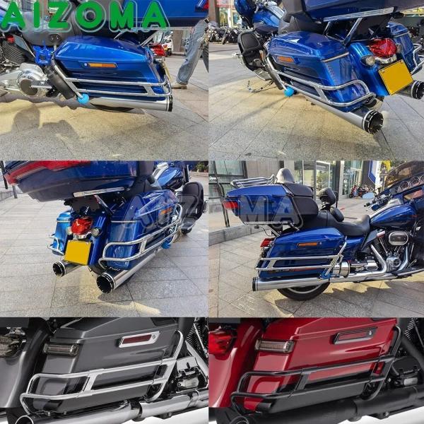 並行輸入品 ハーレーダビッドソン ツーリングロードキングストリートflatxsflrxsfflxsflxsfxsflxs flxsflxsfhx 2014-2021用サドルバッグガードレールホルダ_1
