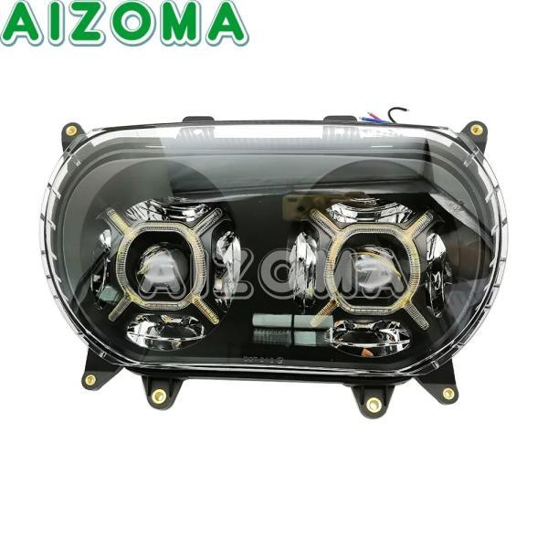 ハーレー デュアルLEDバイク バイクヘッドランプ LE-mark DC 12V