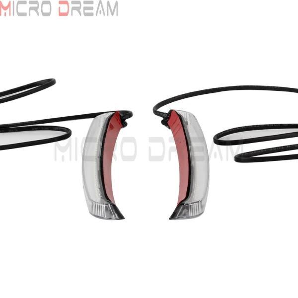 並行輸入品 ハーリーツーリングロードグライド用 saddlebagシーケンシャルインジケーターランプlaxsバイク バイクLEDウィンカークリアライトの画像