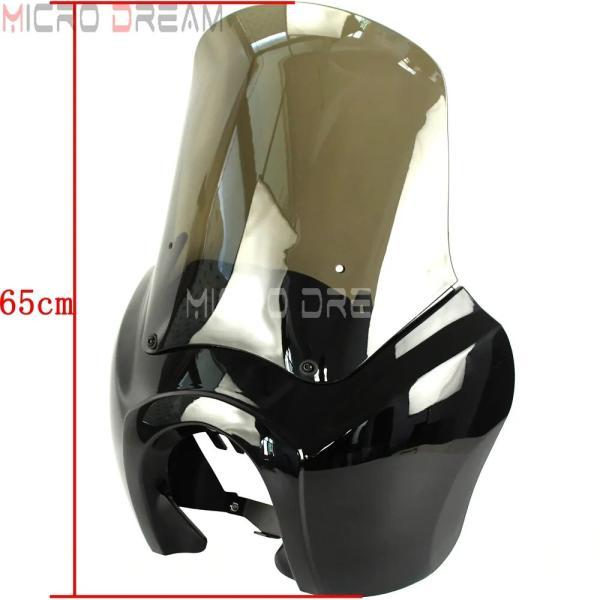 並行輸入品 ハーレー ダイナローライダーfxdlストリートファットボブfxdfxdfse fxdrag 1987-17用バイク バイクフロントヘッドライトフェアリング フロントの画像