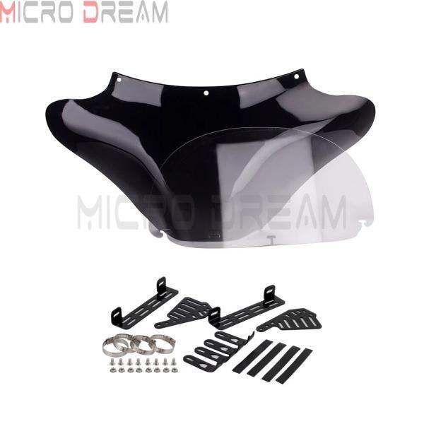 並行輸入品 バイクフロントヘッドライトカバーバットウィングハーレー