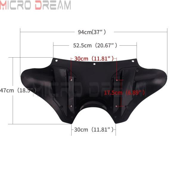 並行輸入品 バイクフロントヘッドライトカバーバットウィングハーレー