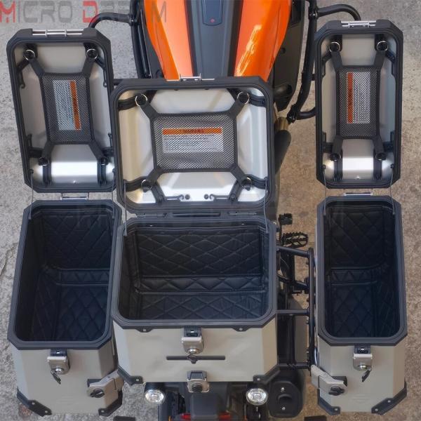 並行輸入品 ハーレーパンアメリカトランク用リアラゲッジボックスバッグ 1250 R1250 2021-Upトランク用コンテナの画像