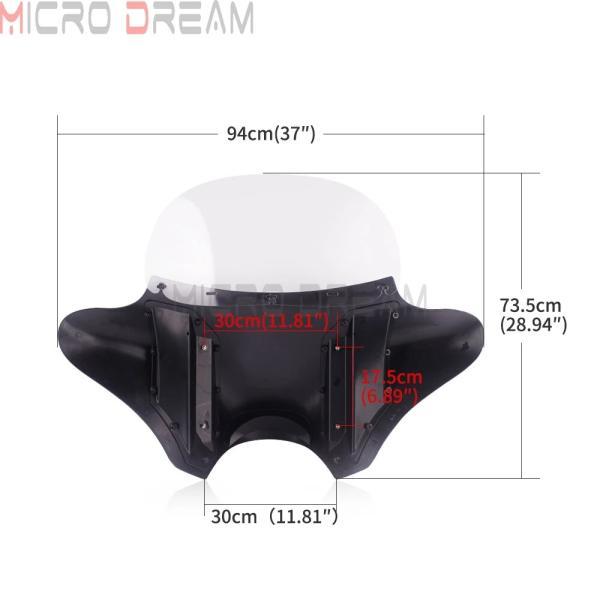 並行輸入品】 クラシックバットウィングフェアリング ハーレーロード