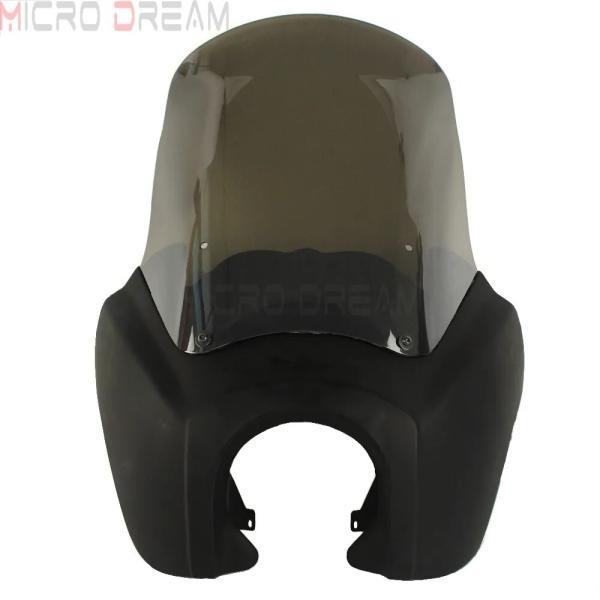 並行輸入品 マットブラックカウw/風防 ウインドスクリーンスクリーンハーレーダイナスーパーワイドfxd fxdc fxdwg fxdb 1987-2018 2017_1